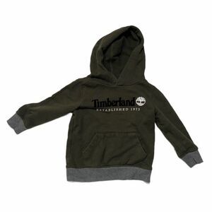 Timberland 3T Olive Green Logo Pullover Hoodie